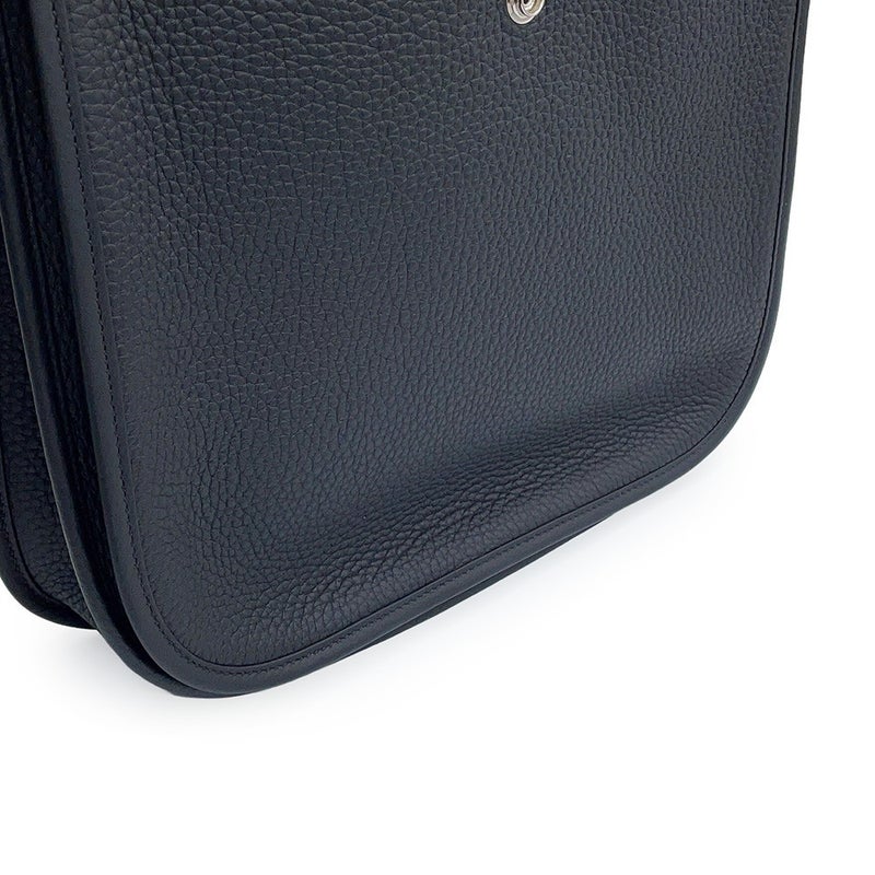 エルメス ショルダーバッグ エブリン3 PM ブラック/シルバー金具 トリヨンクレマンス G刻印 HERMES 黒