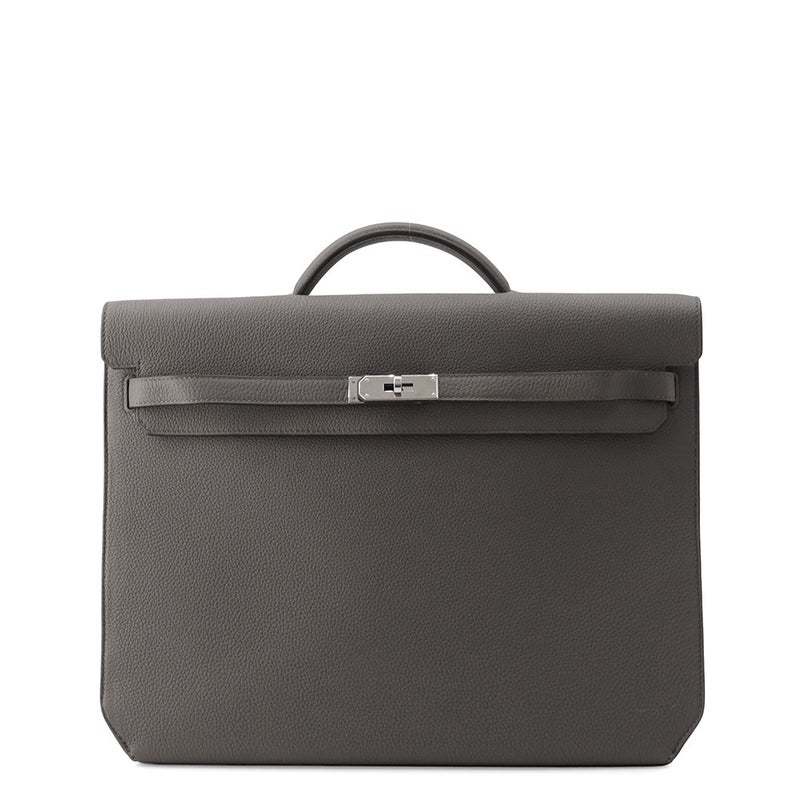 エルメス ケリーデペッシュ36 エタン/シルバー金具 トゴ W刻印 HERMES ビジネスバッグ