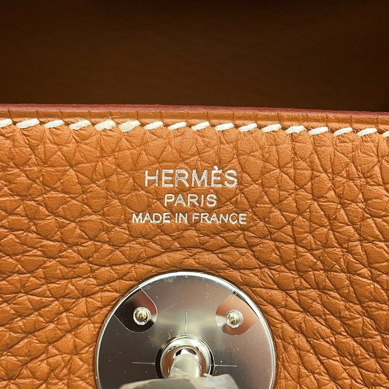 エルメス ハンドバッグ リンディ26  ゴールド/シルバー金具 トリヨンクレマンス G刻印 HERMES 2way ショルダーバッグ