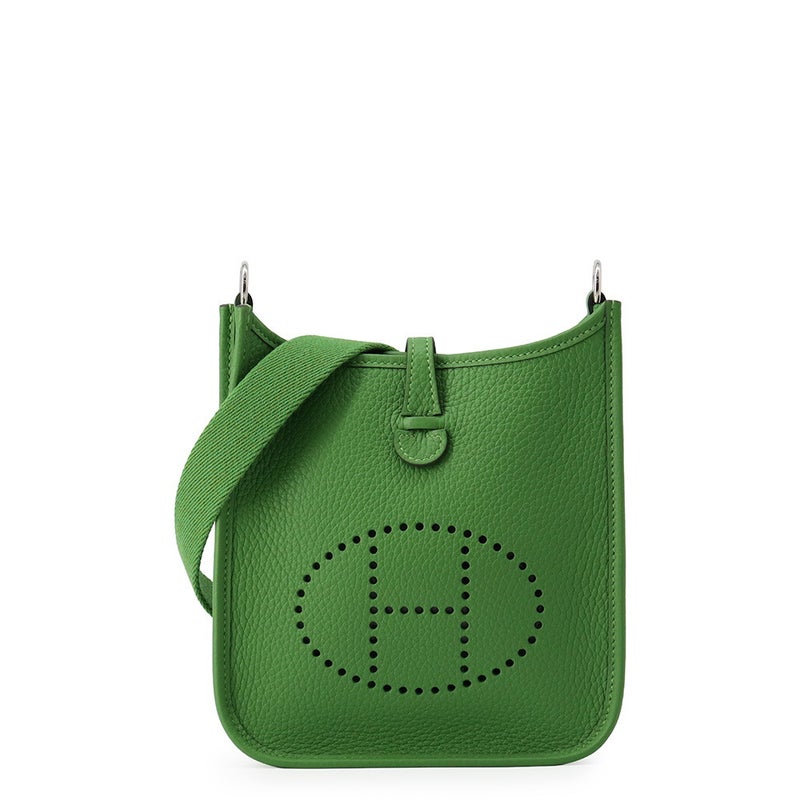 エルメス ショルダーバッグ エブリンTPM 111cm アマゾン ヴェールユッカ/シルバー金具 トリヨンクレマンス G刻印 HERMES