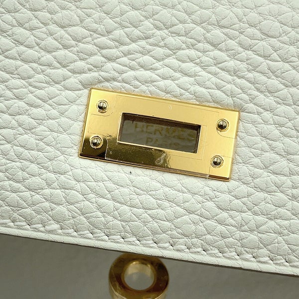 エルメス ハンドバッグ ケリー25 内縫い マッシュルーム/ゴールド金具 トゴ B刻印 HERMES Kelly 2wayバッグ