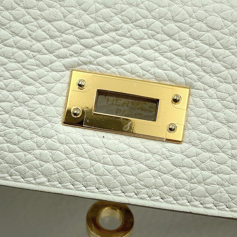 エルメス ハンドバッグ ケリー25 内縫い マッシュルーム/ゴールド金具 トゴ B刻印 HERMES Kelly 2wayバッグ