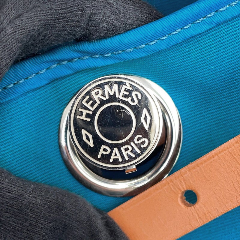 エルメス エールバッグジップPM ブルードガリス/フォーブ/シルバー金具 トワルオフィシエ/ヴァッシュハンター C刻印