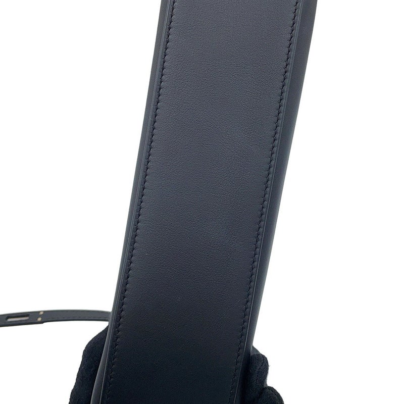 エルメス ハンドバッグ ポシェットケリー ブラック/シルバー金具 スイフト U刻印 HERMES 黒