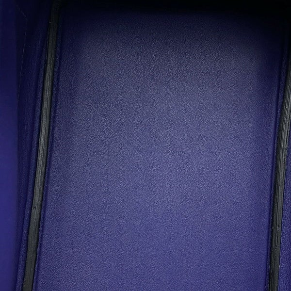 エルメス バーキン30 トレサージュ ブルーアンクル/ブルーデゥノール/ゴールド/シルバー金具 スイフト/エプソン D刻印