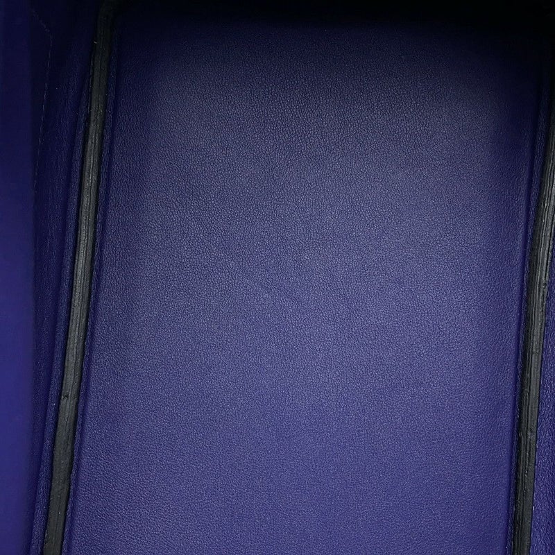 エルメス バーキン30 トレサージュ ブルーアンクル/ブルーデゥノール/ゴールド/シルバー金具 スイフト/エプソン D刻印