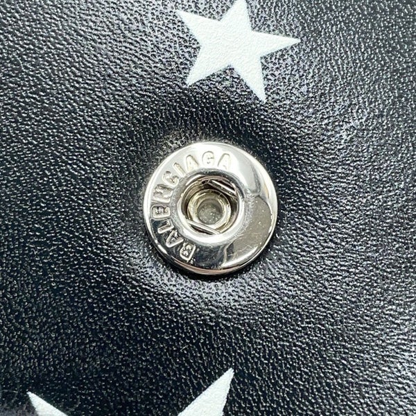 バレンシアガ 長財布 ペーパー スター プリント 499207 BALENCIAGA 黒