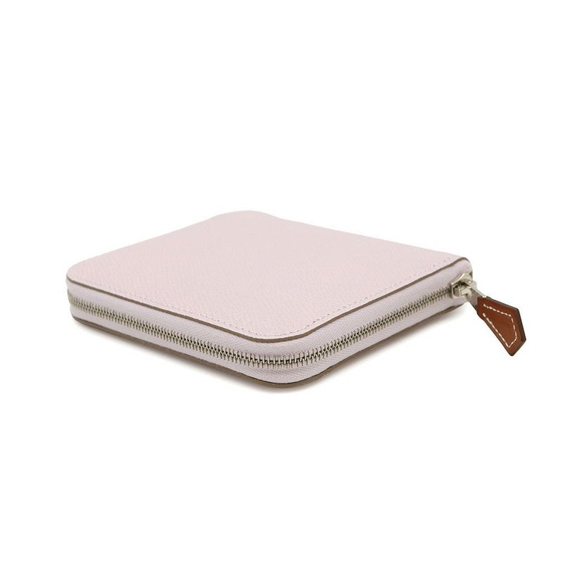 エルメス コインケース アザップコンパクト シルクイン モーヴペール/シルバー金具 エプソン U刻印