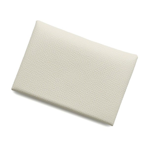 エルメス コインケース カルヴィ デュオ ヴェルソ ナタ/ジョーヌプッサン/シルバー金具 エプソン W刻印 財布