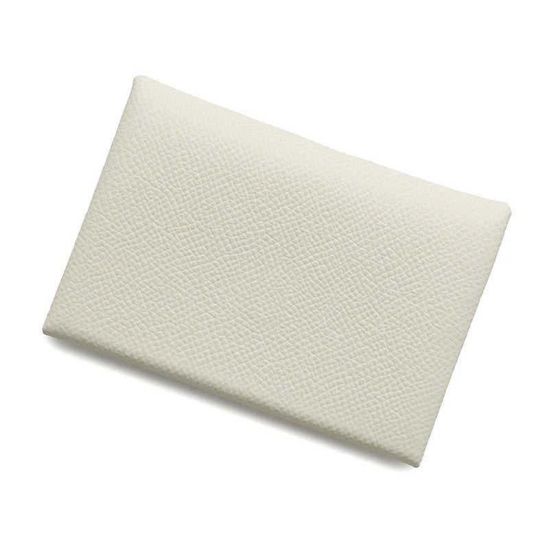 エルメス コインケース カルヴィ デュオ ヴェルソ ナタ/ジョーヌプッサン/シルバー金具 エプソン W刻印 財布