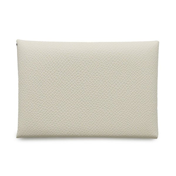 エルメス コインケース カルヴィ デュオ ヴェルソ ナタ/ジョーヌプッサン/シルバー金具 エプソン W刻印 財布