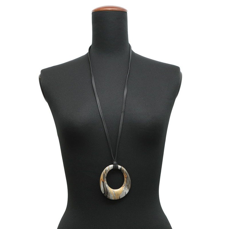 エルメス ネックレス ステレール・マーブリング ラッカーウッド HERMES アクセサリー