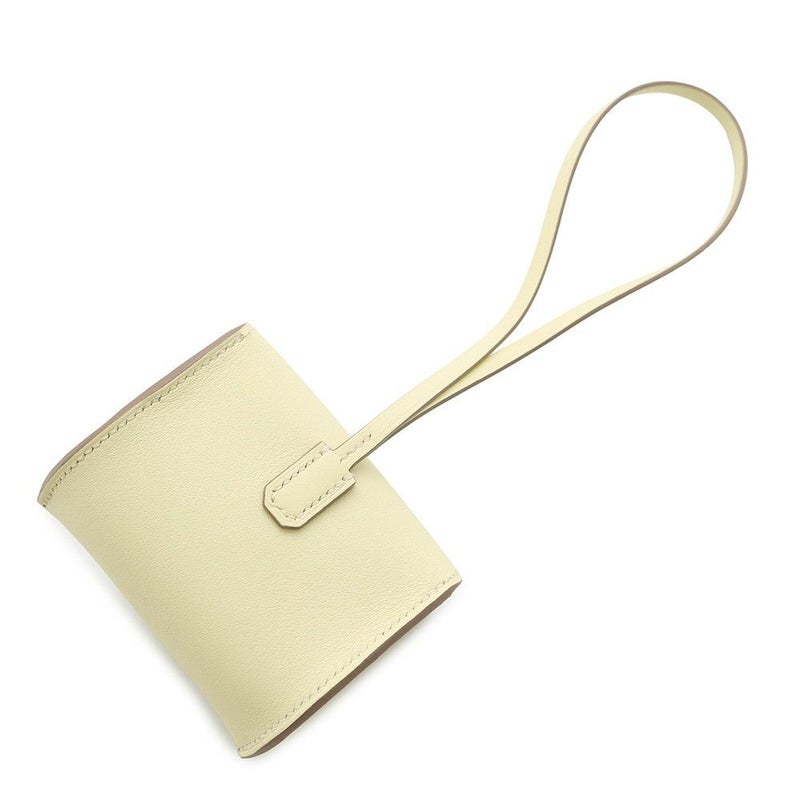 エルメス バッグチャーム ケリー フェスティバル チャーム ジョーヌミルトン/シルバー金具 スイフト W刻印