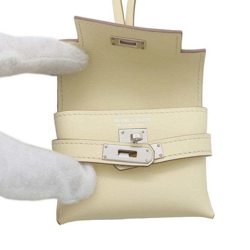 エルメス バッグチャーム ケリー フェスティバル チャーム ジョーヌミルトン/シルバー金具 スイフト W刻印