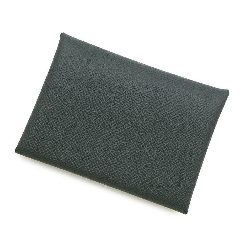 エルメス コインケース カルヴィ デュオ ヴェールマングローブ/シルバー金具 エプソン K刻印 財布