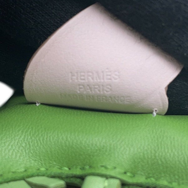 エルメス バッグチャーム ロデオPM ペガサス ヴェールユッカ/ヴェールクリケット/モーヴペール ラムスキン B刻印