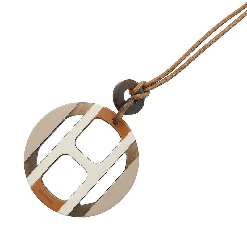 エルメス ネックレス Hエキップ Equipe バッファローホーン HERMES アクセサリー