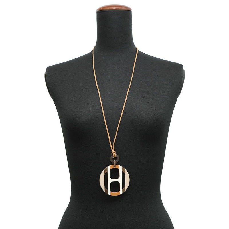 エルメス ネックレス Hエキップ Equipe バッファローホーン HERMES アクセサリー