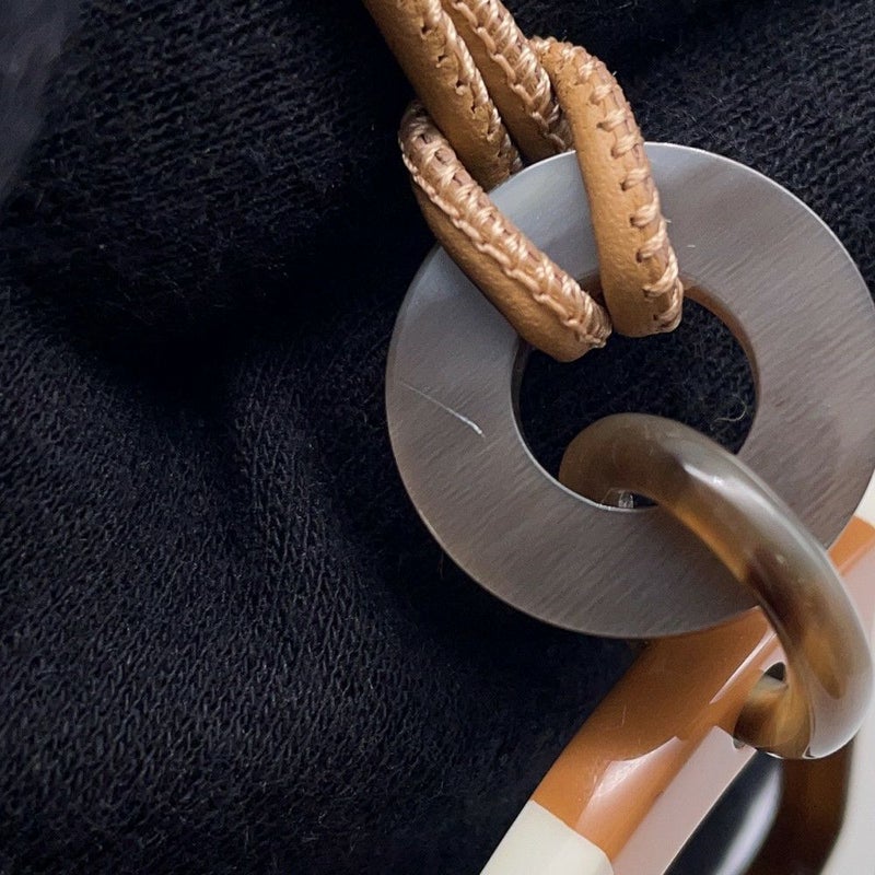 エルメス ネックレス Hエキップ Equipe バッファローホーン HERMES アクセサリー