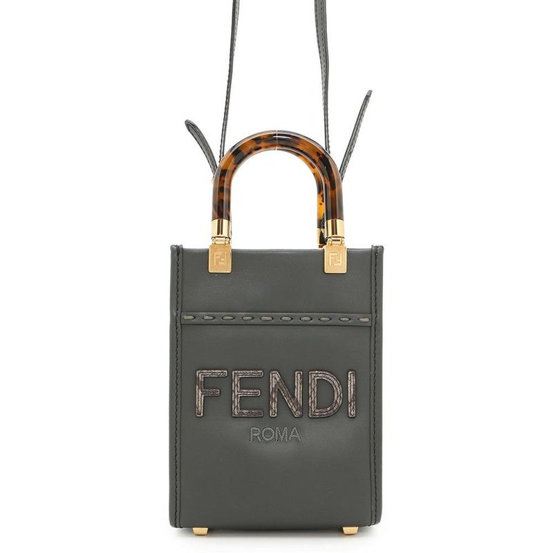 フェンディ ハンドバッグ サンシャイン ショッパー スモール レザー パイソン 8BS051 FENDI 2wayショルダー