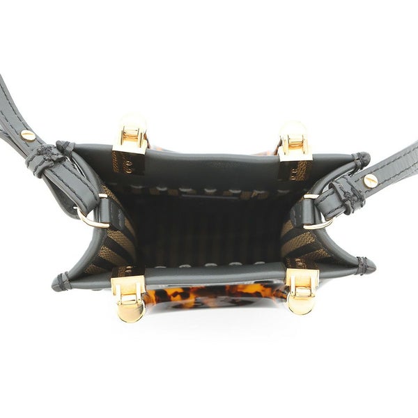 フェンディ ハンドバッグ サンシャイン ショッパー スモール レザー パイソン 8BS051 FENDI 2wayショルダー