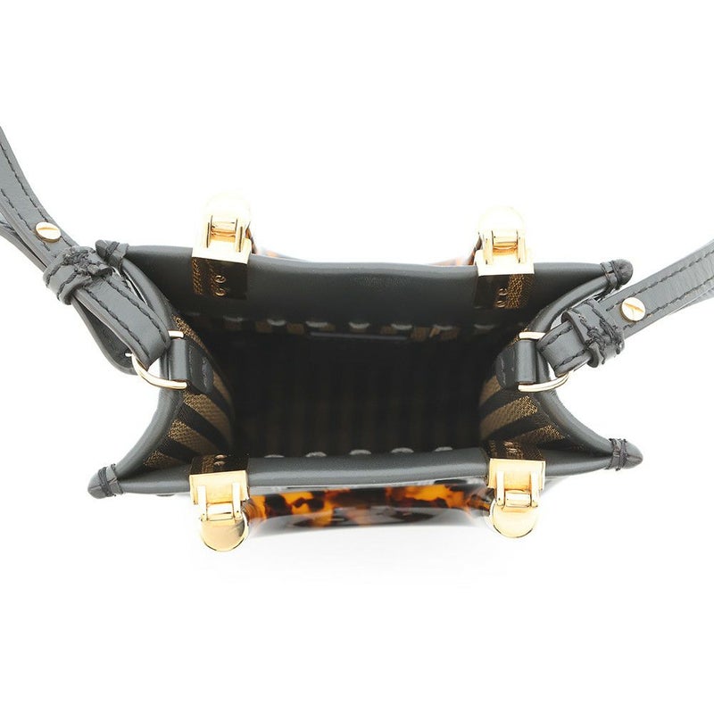 フェンディ ハンドバッグ サンシャイン ショッパー スモール レザー パイソン 8BS051 FENDI 2wayショルダー