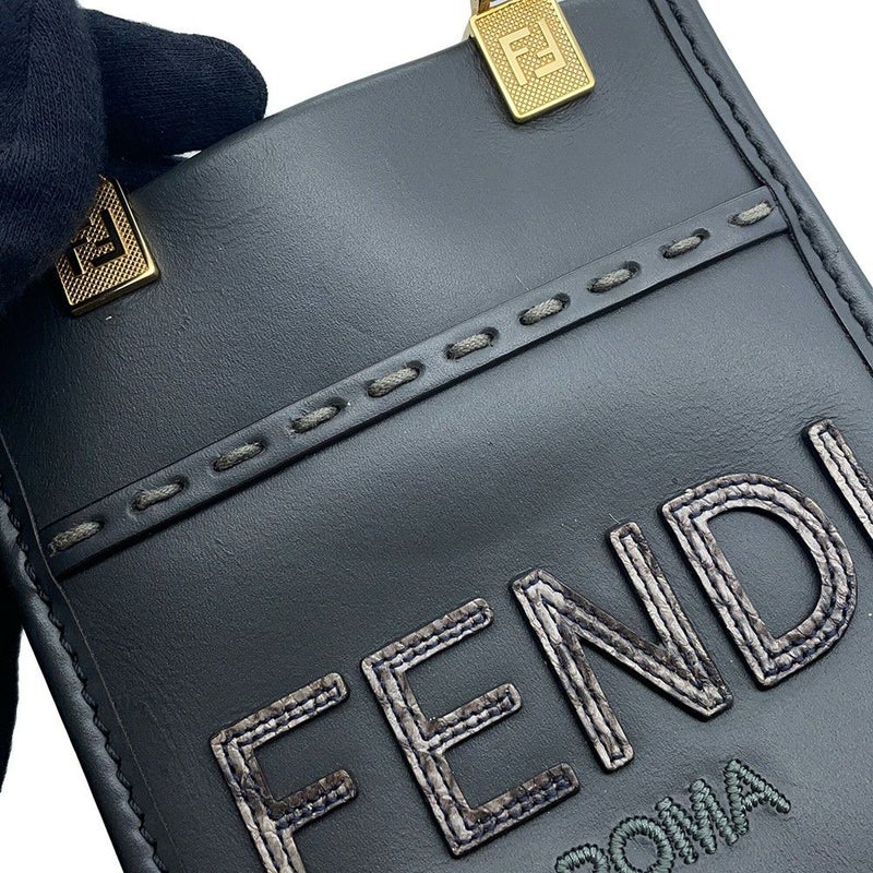 フェンディ ハンドバッグ サンシャイン ショッパー スモール レザー パイソン 8BS051 FENDI 2wayショルダー