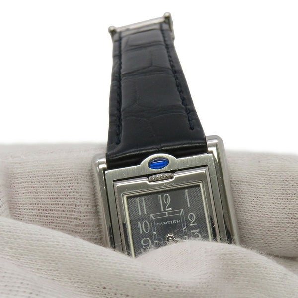 カルティエ タンク バスキュラント W1016830 Cartier 腕時計 ブラック文字盤