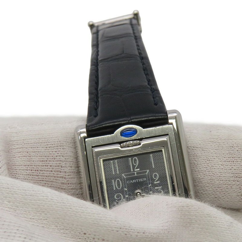 カルティエ タンク バスキュラント W1016830 Cartier 腕時計 ブラック文字盤