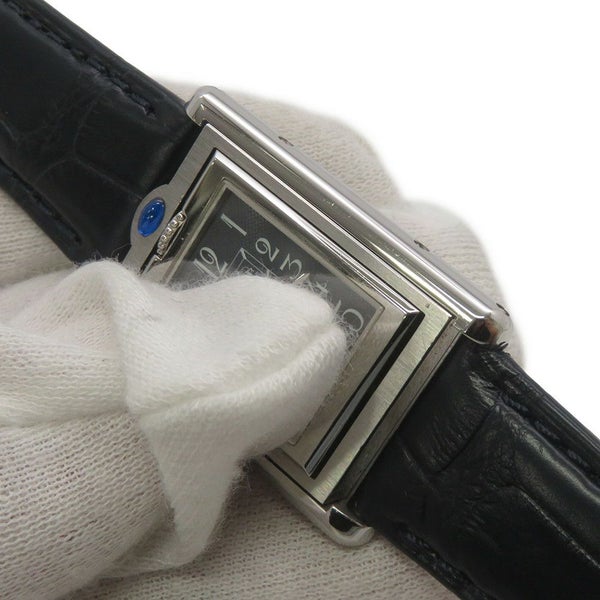 カルティエ タンク バスキュラント W1016830 Cartier 腕時計 ブラック文字盤