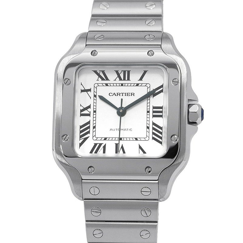 カルティエ サントス ドゥ カルティエ MM WSSA0029 Cartier 腕時計 シルバー文字盤