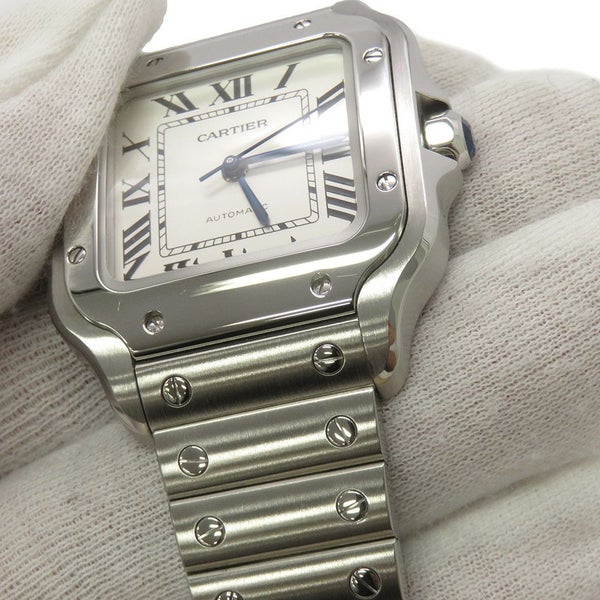 カルティエ サントス ドゥ カルティエ MM WSSA0029 Cartier 腕時計 シルバー文字盤