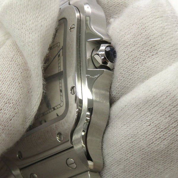 カルティエ サントス ドゥ カルティエ MM WSSA0029 Cartier 腕時計 シルバー文字盤