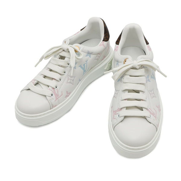 ルイヴィトン スニーカー モノグラム タイムアウト レディースサイズ37 1ABZMH LOUIS VUITTON 靴 白