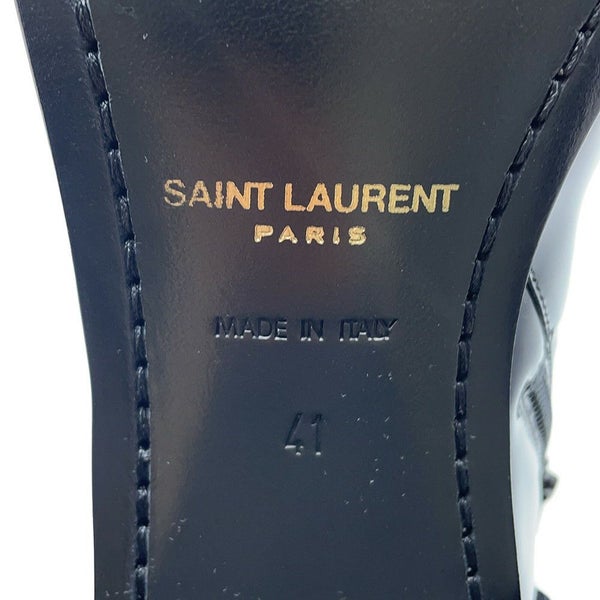 サンローランパリ ブーツ パテントレザー メンズサイズ41 709468 SAINT LAURENT PARIS 靴 黒