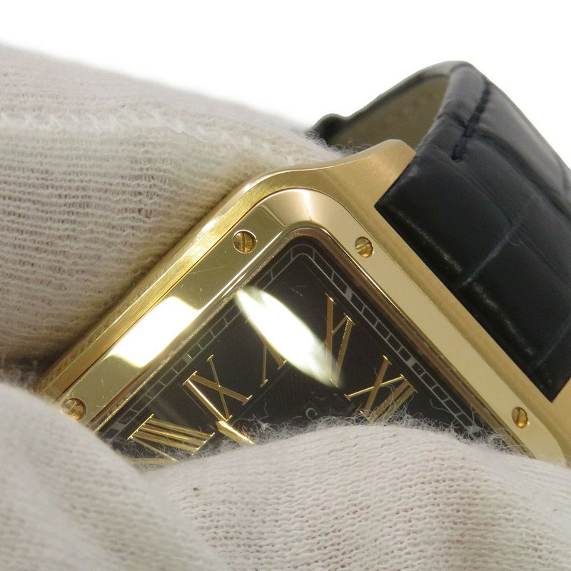 カルティエ サントス デュモン LM WGSA0077 Cartier 腕時計 ブルー文字盤