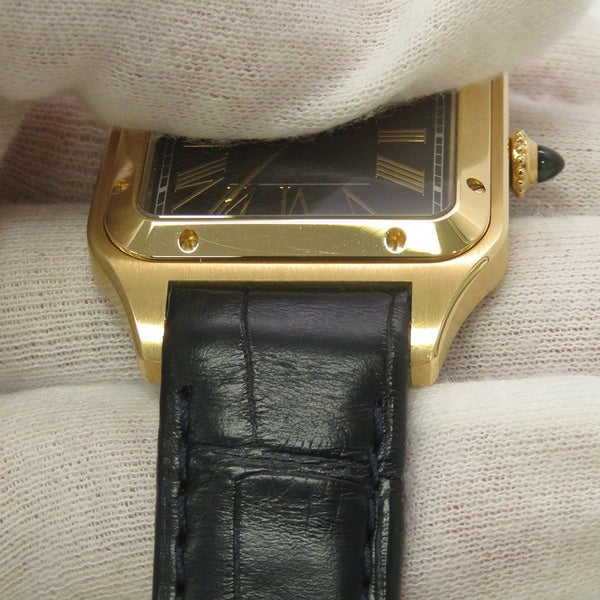 カルティエ サントス デュモン LM WGSA0077 Cartier 腕時計 ブルー文字盤