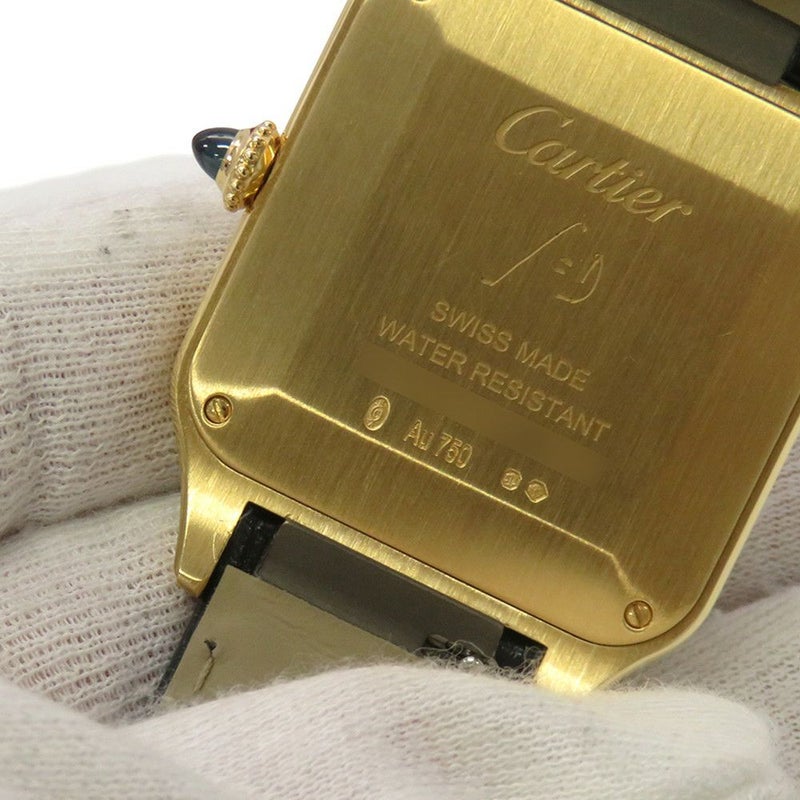 カルティエ サントス デュモン LM WGSA0077 Cartier 腕時計 ブルー文字盤