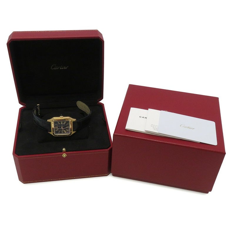 カルティエ サントス デュモン LM WGSA0077 Cartier 腕時計 ブルー文字盤