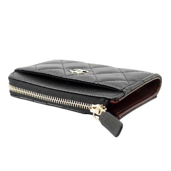 シャネル コインケース マトラッセ ココマーク キャビアスキン AP4893 CHANEL 財布 黒