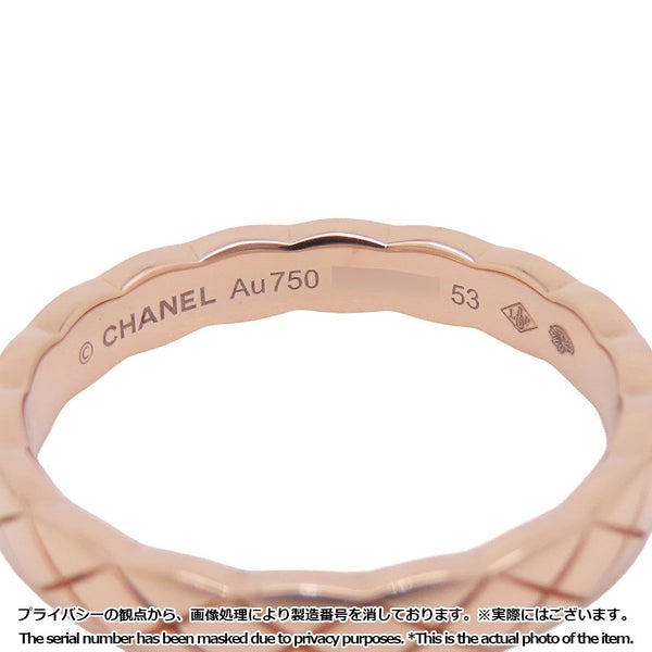 シャネル リング ココクラッシュ コレクション ミニモデル K18PGピンクゴールド リングサイズ53 J11785 CHANEL 指輪
