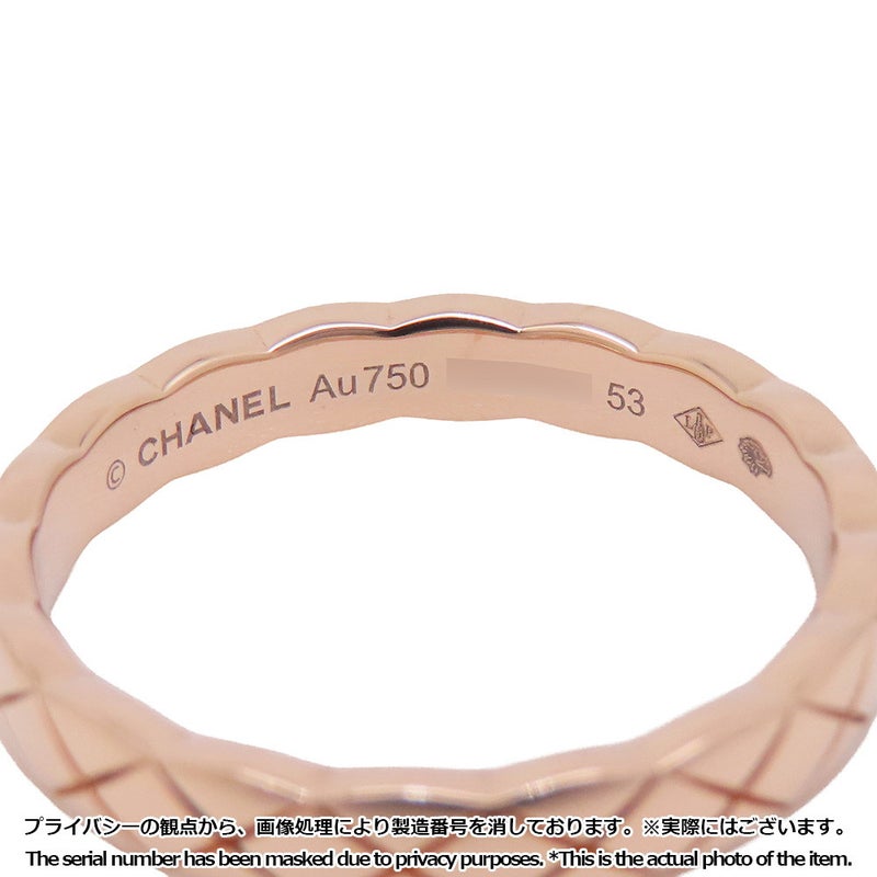 シャネル リング ココクラッシュ コレクション ミニモデル K18PGピンクゴールド リングサイズ53 J11785 CHANEL 指輪