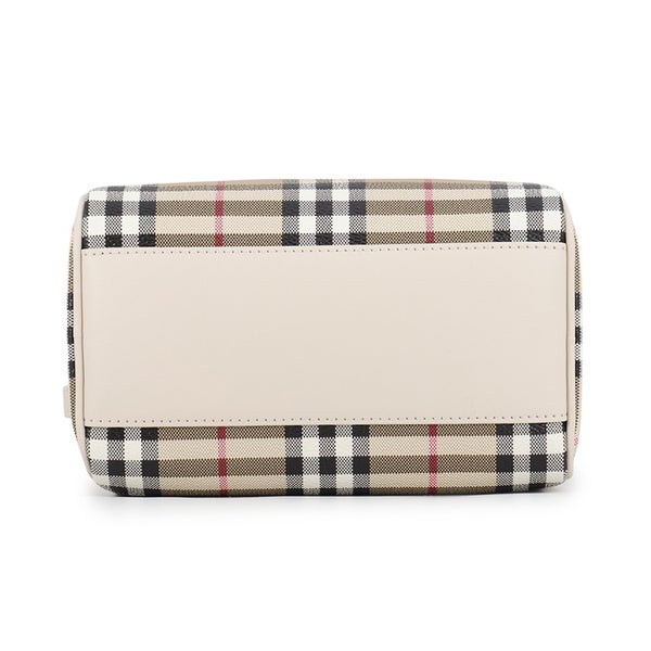 バーバリー ハンドバッグ ミニ チェック ボウリングバッグ PVC/カーフレザー 81251071 BURBERRY 2way