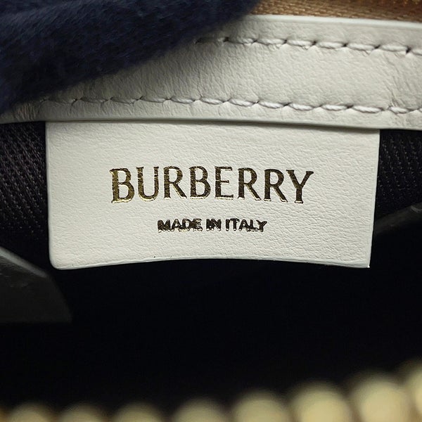 バーバリー ハンドバッグ ミニ チェック ボウリングバッグ PVC/カーフレザー 81251071 BURBERRY 2way