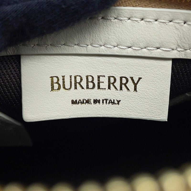 バーバリー ハンドバッグ ミニ チェック ボウリングバッグ PVC/カーフレザー 81251071 BURBERRY 2way