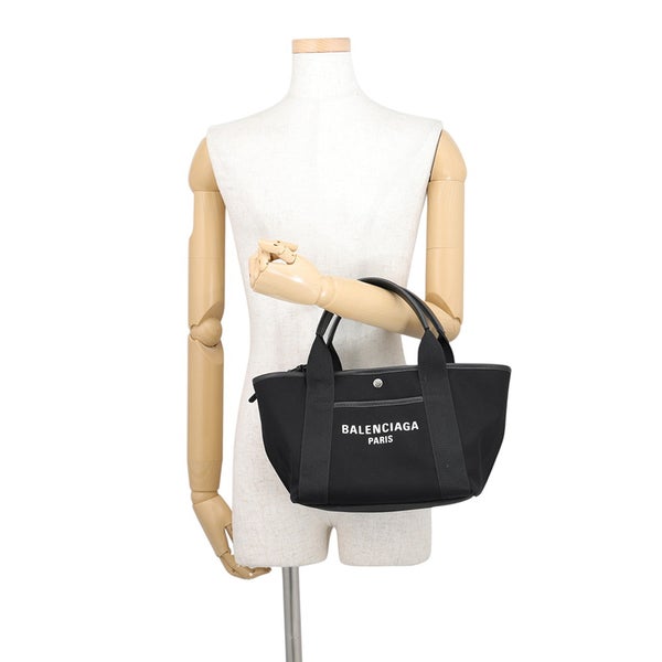 バレンシアガ ハンドバッグ ビアリッツ トートバッグ スモール キャンバス レザー 834501 BALENCIAGA 2way 黒
