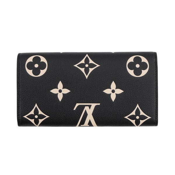 ルイヴィトン 長財布 モノグラム・アンプラント ポルトフォイユ・サラ M80496 LOUIS VUITTON ヴィトン 財布 ブラック 黒