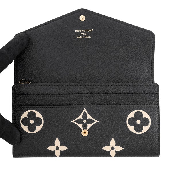 ルイヴィトン 長財布 モノグラム・アンプラント ポルトフォイユ・サラ M80496 LOUIS VUITTON ヴィトン 財布 ブラック 黒
