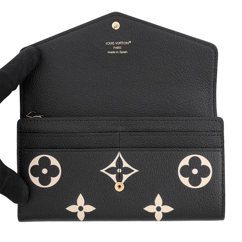 ルイヴィトン 長財布 モノグラム・アンプラント ポルトフォイユ・サラ M80496 LOUIS VUITTON ヴィトン 財布 ブラック 黒