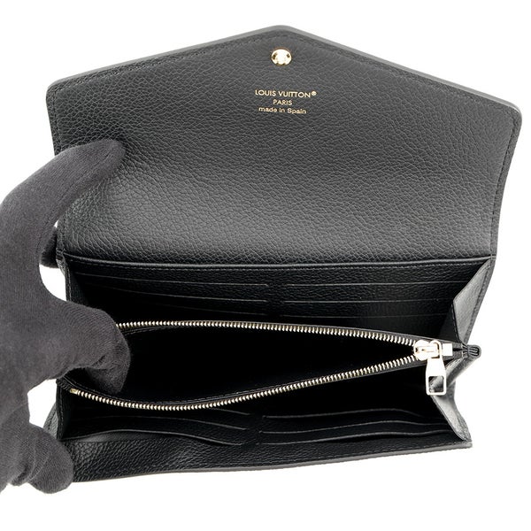 ルイヴィトン 長財布 モノグラム・アンプラント ポルトフォイユ・サラ M80496 LOUIS VUITTON ヴィトン 財布 ブラック 黒